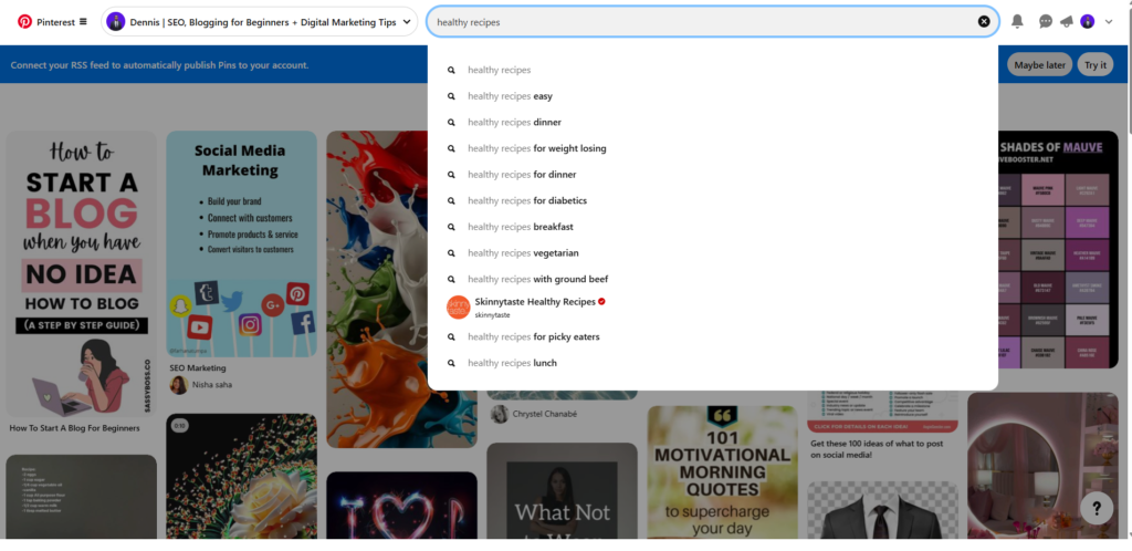 How to Get Website Traffic from Pinterest – The Smart & Easy Way!(2025) Pinterest Keyword Research (with auto-suggest)